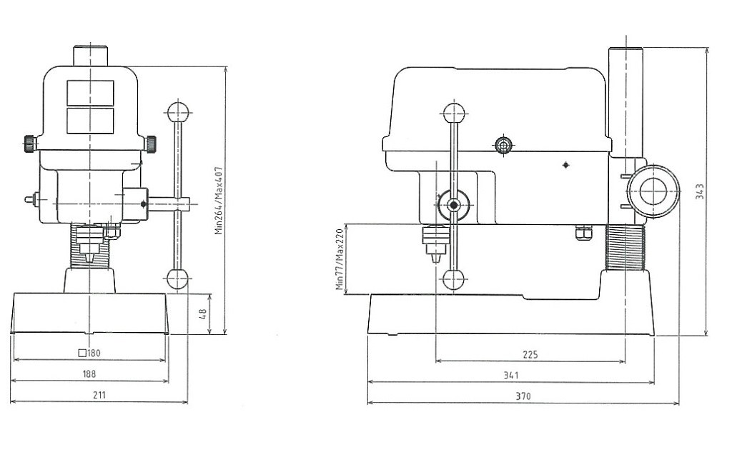 海外 DIY FACTORY ONLINE SHOP遠州 卓上ボール盤 750 x 430 1100 mm ESD-350S-DK 